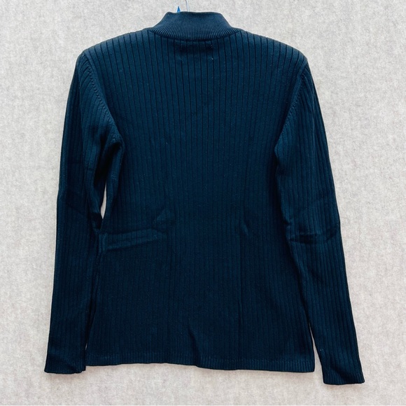 Women's Stretch Knit Mock Neck Turtleneck, Small - Picture 2 of 6